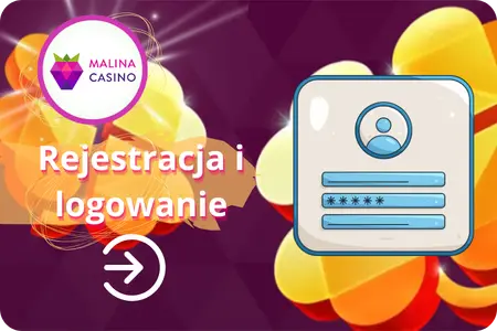 Logowanie do rejestracji w aplikacji Malina Casino