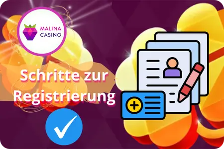 Schritte zur Registrierung im Malina Casino