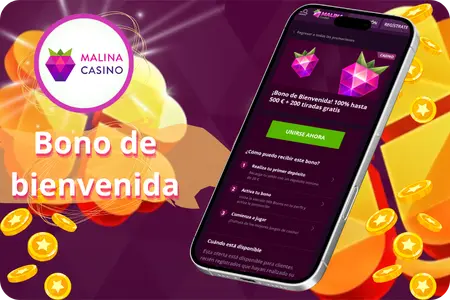 Bono de bienvenida para nuevos jugadores en Malina Casino